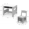 Conjunto de muebles infantiles Milly Mally Sven gris 5489 — set compacto en gris