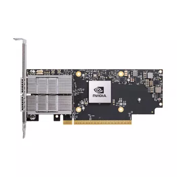 Adaptador de red NVIDIA ConnectX-7 Interno Fibra óptica 50000 Mbit/s PCIe, negro/gris
