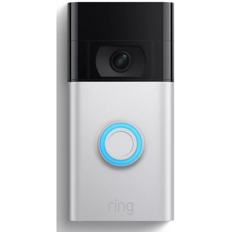 Ring videoportero, níquel, acero satinado, hogar, bidireccional, 1920 x 1080 píxeles