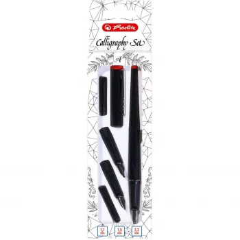 Bolígrafo + pluma estilográfica Herlitz 8623001 negro 5 unidades