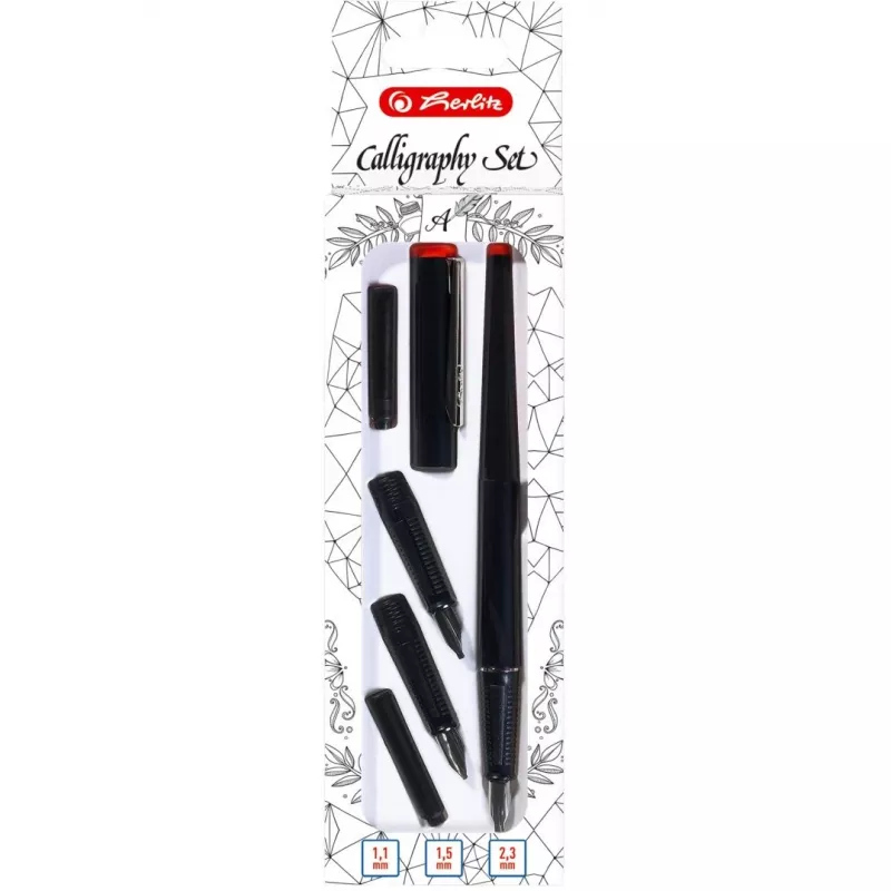 Bolígrafo + pluma estilográfica Herlitz 8623001 negro 5 unidades