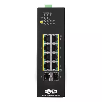 Tripp Lite NGI-S08C2POE8 Switch de red gestionado Gigabit Ethernet (10/100/1000) Power over Ethernet (PoE) Negro (NGI-S08C2POE8)