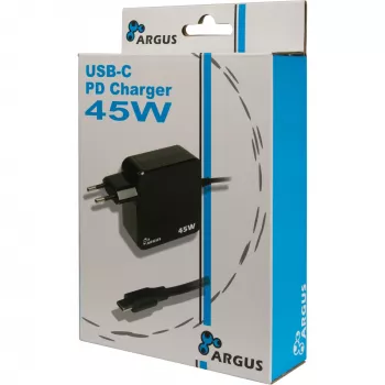 Cargador Inter-Tech PD-2045 universal negro AC para interiores 20V USB-C
