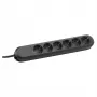 Regleta de enchufes BACHMANN SMART 6 tomas schuko negra 3m