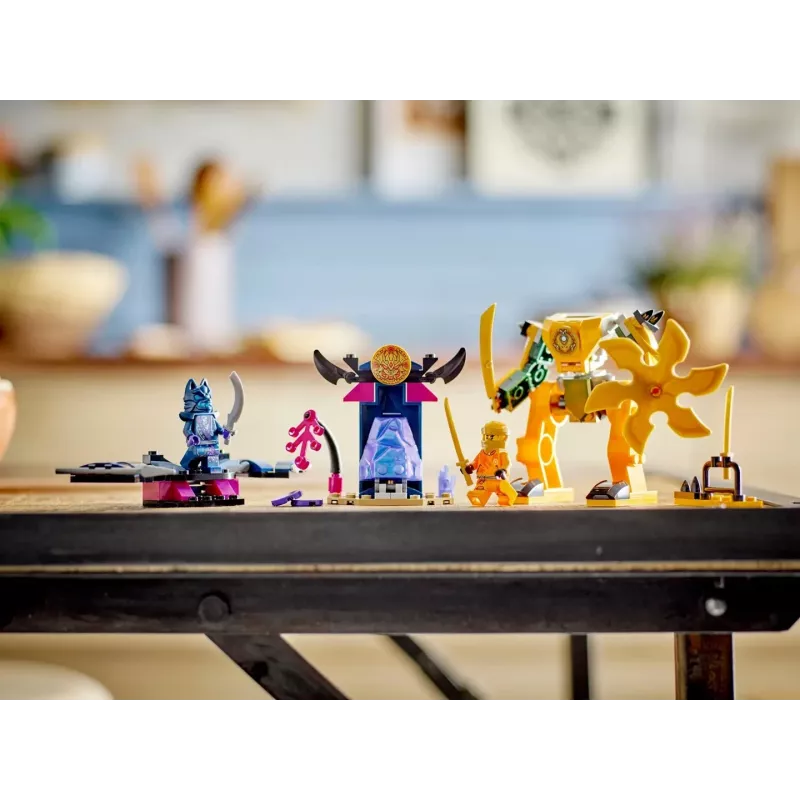 LEGO NINJAGO Mech de combate de Arin, figura de acción, juguete ninja para niños y niñas a partir de 4 años, set Dragons Rising con minifigura de Arin y mini-Kata