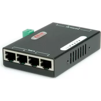 Inyector PoE Gigabit Ethernet ROLINE, 4 puertos (21.13.1198)