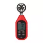 Anemómetro de mano Unit UT363 — medición de velocidad del viento y temperatura, instrumento portátil compacto