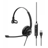 EPOS IMPACT SC 230 USB MS II Mono auriculares con micrófono USB-A con control de llamadas en línea certificado por Microsoft (1000578)