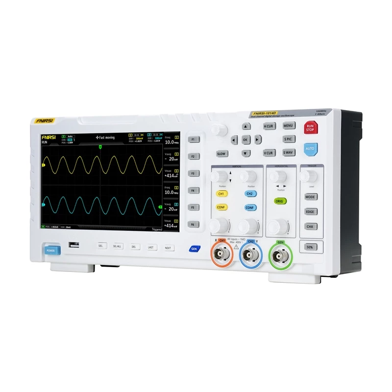 Generador de señal con osciloscopio Fnirsi 1014D 2 en 1 – ancho de banda 100 MHz, frecuencia de muestreo 1 GS/s