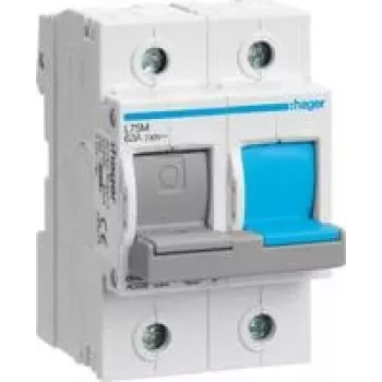 Unidad de fusibles de interruptor HAGER L75M, D0, 1P+N, 63A (L75M)