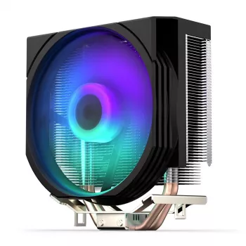 ENDORFY Spartan 5 ARGB, Disipador CPU, Ventilador Fluctus 120mm ARGB integrado, Iluminación LED ARGB brillante, Compatible con AM5, AM4, LGA1700, LGA1200,
