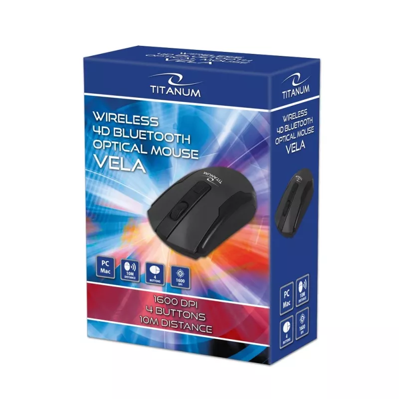 Ratón Esperanza TM123 Inalámbrico Bluetooth 4D Vela Negro