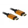 DeLOCK - Cable HDMI - HDMI (M) a HDMI (M) - 50 cm - Triple aislamiento - Negro, Oro - Compatible con 8K