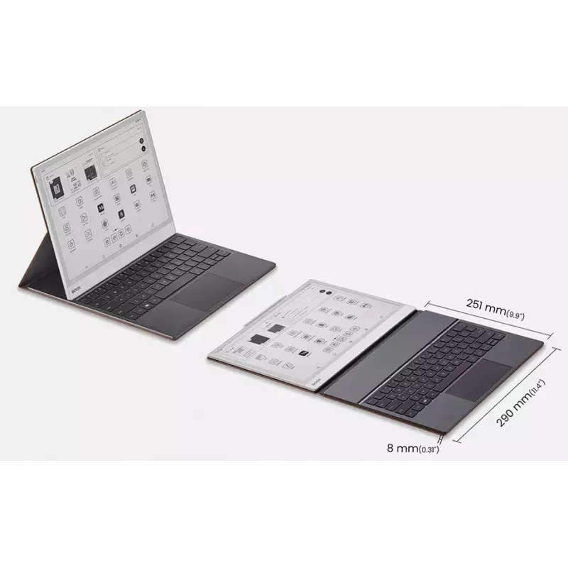 Funda con teclado para Onyx Boox Note Max y Tab X C — funda protectora marrón con teclado integrado