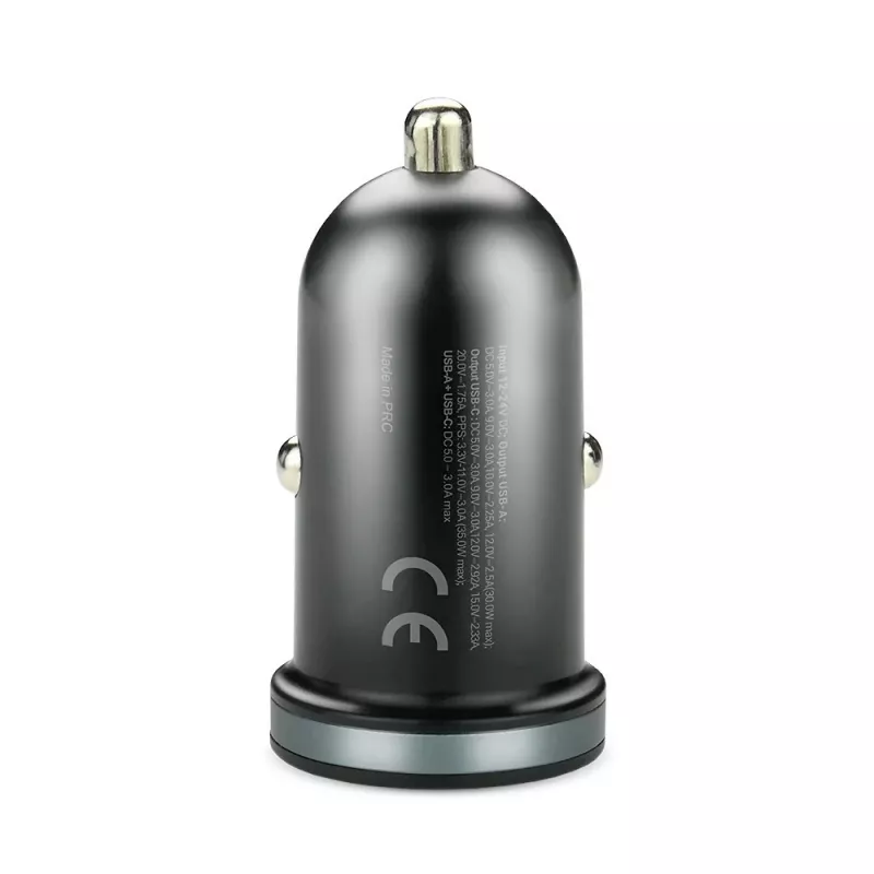 Cargador de coche everActive CC-30Q QC3.0 35W – 1x USB-A, 1x USB-C, carga rápida
