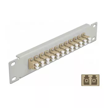 Panel de parcheo de fibra óptica DeLOCK 10