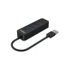 UNITEK uHUB Q4 USB 3.2 Gen 1 (3.1 Gen 1) Type-A 5000 Mbit/s negro