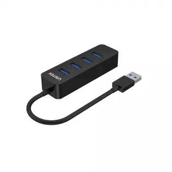 UNITEK uHUB Q4 USB 3.2 Gen 1 (3.1 Gen 1) Type-A 5000 Mbit/s negro