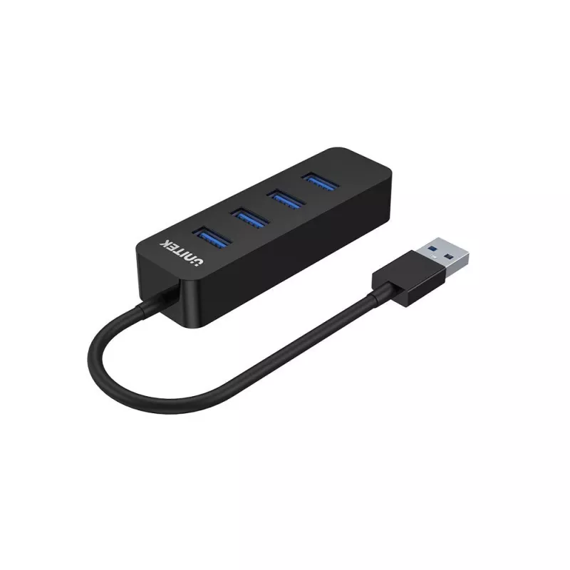 UNITEK uHUB Q4 USB 3.2 Gen 1 (3.1 Gen 1) Type-A 5000 Mbit/s negro