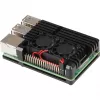 JOY-IT RPI CASE ALU07F - Carcasa para Raspberry Pi 4, aluminio, ventilador, negro (RB-ALUCASEP4+07FAN)