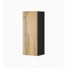 Conjunto de armarios de salón Cama VIGO 13 negro/roble wotan