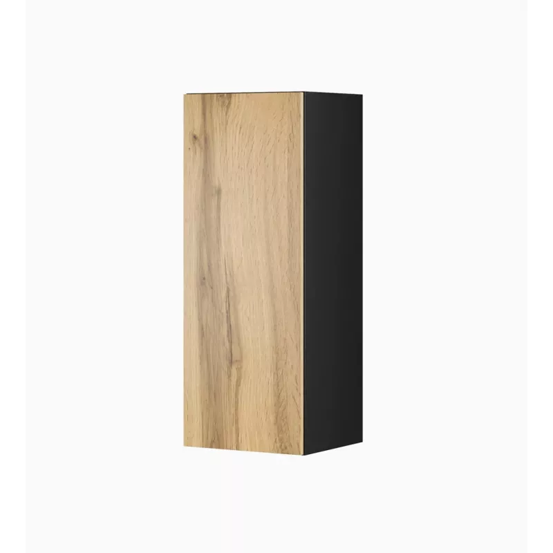 Conjunto de armarios de salón Cama VIGO 13 negro/roble wotan