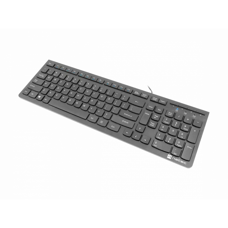 Natec Discus 2 - teclado - QWERTY - US - negro - teclado - inglés de EE. UU. - negro