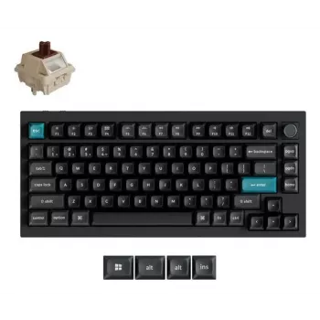 Teclado mecánico 75% Keychron Q1 Ultra 8K – USB + RF inalámbrico + Bluetooth, RGB, negro