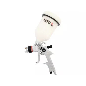Pistola neumática para pintar YATO YT-2341, vaso de acero inoxidable 0,6 L, caudal de aire 410 l/min, aire comprimido