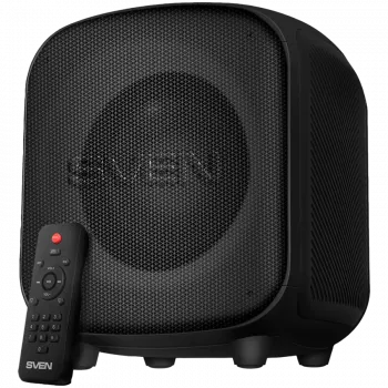Altavoz SVEN PS-555, negro, potencia de salida 65 W (RMS), TWS, Bluetooth, USB, microSD, mando a distancia, batería de litio