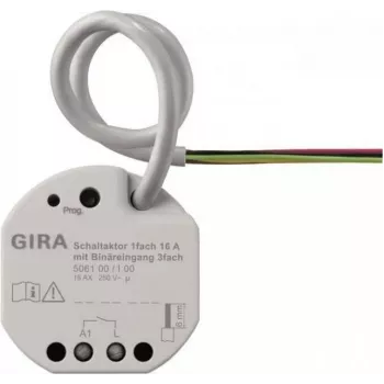Gira Actuador de conmutación 1 canal 16A UP KNX Secure 506100 (506100)