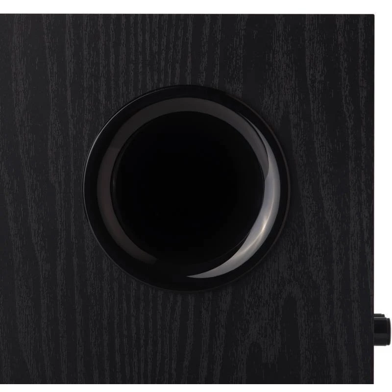 Subwoofer activo Edifier T5, entrada/salida estéreo RCA, negro, 70 W (embalaje ligeramente dañado)
