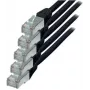Cable de red S/CONN Cat.6 S/FTP 0,25 m negro