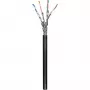 Wentronic goobay - cable a granel - 100,0 m - SFTP, PiMF - CAT 6 - hilo flexible - negro (57195)