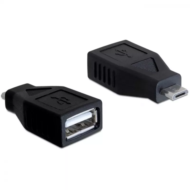 DeLOCK - adaptador USB - USB Type-A, 4 pines (conector hembra) - 5 pines Micro-USB Type-B (conector macho) (65296)