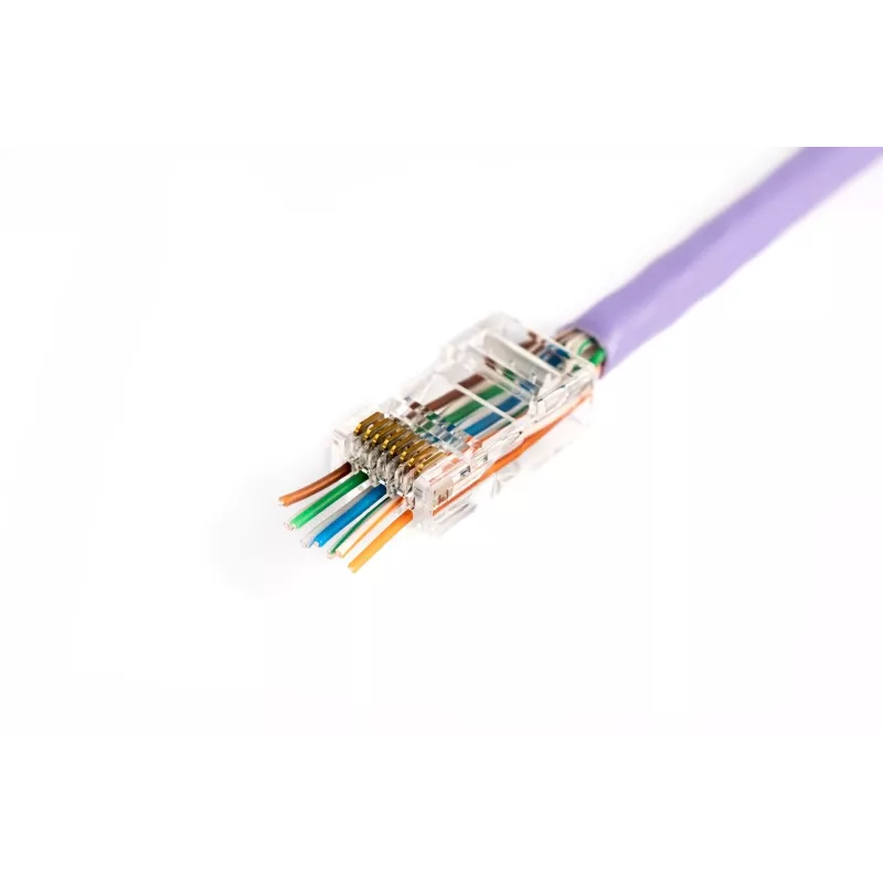 Conector macho RJ45 Digitus X-ML-6U-EZ transparente conector 100 unidades
