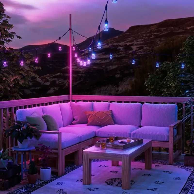 Iluminación inteligente de jardín Nanoleaf NF084K02-40SLO