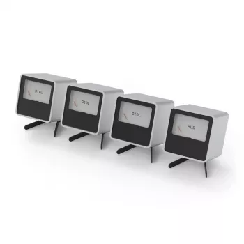 Controlador de dial Streacom VU1-Dial plata USB Type-C — regulador giratorio para ventiladores del sistema, control RGB y de audio