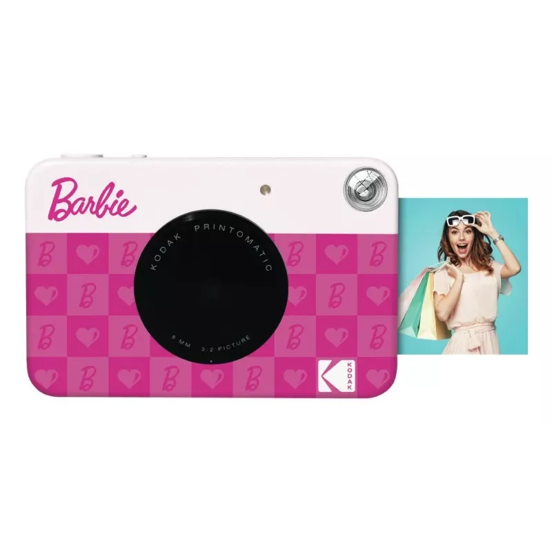 Kodak x Barbie Printomatic Cámara instantánea, rosa, impresión instantánea ZINK Zero-Ink (RODOMATICB10)