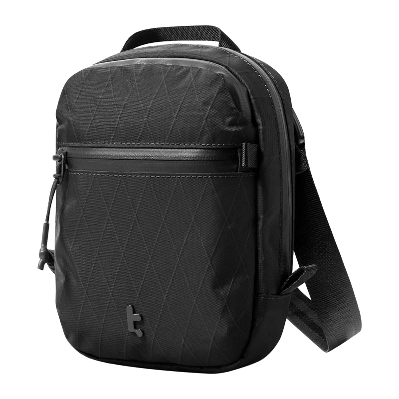 Bolsa de viaje Tomtoc Aviator-T37 con correa de hombro, tejido X-Pac, negra