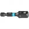 Makita Impact Black - Adaptador de vaso - 3/8 - square - Seis puntas - 1/4 - Inbus - Longitud: 50 mm