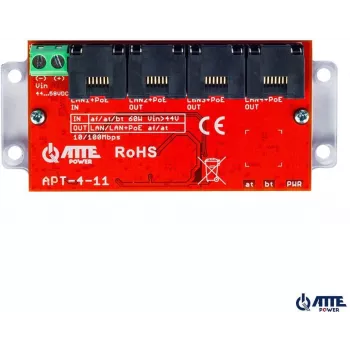 Switch extensor PoE Atte APT-4-11 — 4 puertos 10/100 Mbit/s