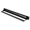 Patch panel Extralink 24 puertos U/UTP (UTP) modular, 1U, negro, 482,6 mm de ancho