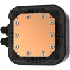 Kit de refrigeración líquida DeepCool LQ240 — radiador de 240 mm, 2 ventiladores PWM de 120 mm, RGB, tubo de 41 cm, radiador de aluminio, negro