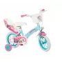 Bicicleta infantil Toimsa 1297 con ruedas de espuma de 12 pulgadas, 4 ruedas, cesta, protector de cadena, guardabarros — My Little Pony