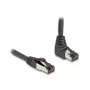 Cable de red DeLOCK RJ45 Cat.8.1 acodado 90° hacia abajo / recto 2 m negro