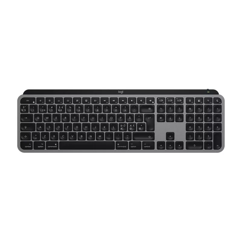 Logitech Master Series MX Keys S para Mac - Teclado - Tamaño completo - retroiluminado - inalámbrico - Bluetooth LE - QWERTY - Nórdico (Danés/Finés/Noruego/Sueco) (920-011633)