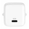 Cargador de pared USB-C 35W 3A Power Delivery 3.0 QC 3.0 blanco