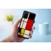 Funda protectora iKins para Samsung Galaxy S20+ – diseño impreso negro