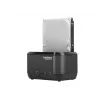 Base de acoplamiento para discos duros 2,5/3,5 USB 3.0 Natec Kangaroo Dual, función de clonación, fuente de alimentación